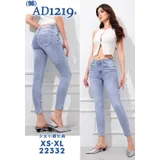 Jeans Skinny Donna Quattro stagioni Made in Cina Quotidiano Colore Unico Standard — foto 1