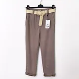 Pantaloni Eleganti Donna Primavera/Estate Made in Italia Quotidiano Colore Unico Standard — foto 3