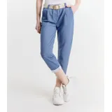 Pantaloni Eleganti Donna Primavera/Estate Made in Italia Quotidiano Colore Unico Standard — foto 4