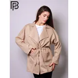 Giacca Cappotti Trench Donna Primavera/Estate Made in Cina Quotidiano Colore Unico Standard Monocromo — foto 5