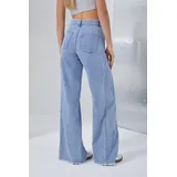 Jeans(D) Genere Jeans Larghi Donna Quattro stagioni Made in Cina Tempo libero Colore Unico Standard — foto 3
