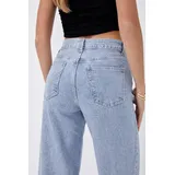 Jeans(D) Genere Jeans Larghi Donna Quattro stagioni Made in Cina Tempo libero Colore Unico — foto 3