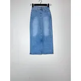 Gonna Lunga in Denim con Brillantini — foto 1