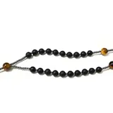Collana Rosario Lungo in Pietra con Croce in Ematite — foto 8