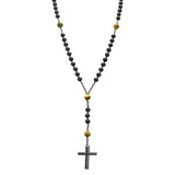 Collana Rosario Lungo in Pietra con Croce in Ematite — foto 10