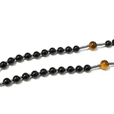 Collana Rosario Lungo in Pietra con Croce in Ematite — foto 11