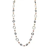 Collana Lunga a Catena Cerchi con Palline — foto 3