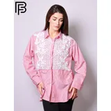 Camicia Camicia Donna Primavera/Estate Made in Cina Tempo libero Colore Unico Standard Pizzo Cotone — foto 2