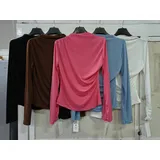 T-Shirt Donna Quattro stagioni Made in Cina Quotidiano Colore Unico Standard Monocromo — foto 4