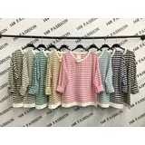T-Shirt Maglie Donna Autunno Made in Italia Quotidiano Vari Colori Standard — foto 1