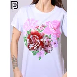 T-Shirt Donna Primavera/Estate Made in Italia Quotidiano Colore Unico Standard Stampata — foto 5