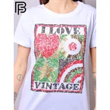 T-Shirt Donna Primavera/Estate Made in Italia Quotidiano Colore Unico Stampata — foto 3
