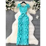 Vestiti Genere Vestiti Donna Quattro stagioni Made in Cina Da festa Colore Unico Standard Fiori — foto 3