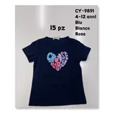 T-shirt&Top(B) Bambini Estate Made in Cina Tempo libero Vari Colori — foto 1