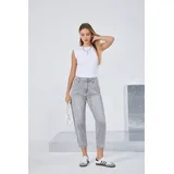 Jeans(D) Genere Jeans Larghi Donna Quattro stagioni Made in Cina Tempo libero Colore Unico Standard — foto 4
