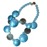 Collana con Perline e Dischi Piatti Rotondi in Resina — foto 1