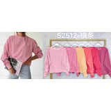 T-Shirt Donna Primavera Made in Italia Quotidiano Vari Colori Standard Righe — foto 3