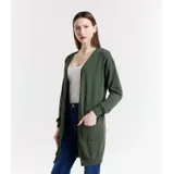 Cardigan Cardigan Donna Primavera/Estate Made in Italia Quotidiano Colore Unico Standard — foto 3
