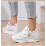 Sneakers(D) Genere Sneakers basse Donna Quattro stagioni Made in Cina Quotidiano Plateau Anteriore Tonda — foto 4