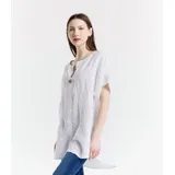 Camicie(D) Genere Camicetta Camicia Casual Donna Primavera/Estate Made in Italia Quotidiano Vari Colori Standard Stampata Seta — foto 3