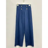 Pantaloni Donna Primavera/Estate Made in Italia Quotidiano Colore Unico Standard Jeans — foto 3