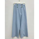 Pantaloni Donna Primavera/Estate Made in Italia Quotidiano Colore Unico Standard Jeans — foto 1