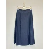 Gonna a Tubino Donna Primavera/Estate Made in Italia Quotidiano Colore Unico Standard Jeans — foto 1