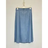 Gonna a Tubino Donna Primavera/Estate Made in Italia Quotidiano Colore Unico Standard Jeans — foto 4