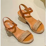 Sandali Donna Primavera/Estate Made in Cina Quotidiano Tacco Largo Aperta — foto 4