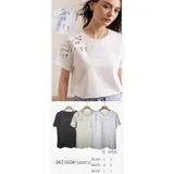 T-Shirt & Top(D) Genere T-Shirt Donna Primavera/Estate Made in Cina Tempo libero Colori Casuale Standard — foto 1