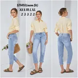 Jeans(D) Genere Jeans Larghi Donna Quattro stagioni Made in Cina Tempo libero Colore Unico Standard — foto 1