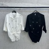 Camicie(D) Genere Camicia Donna Primavera/Estate Made in Italia Quotidiano Colore Unico Standard — foto 1