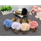 Sandali Ciabatte Donna Primavera/Estate Made in Cina Tempo libero Piatto Aperta — foto 1