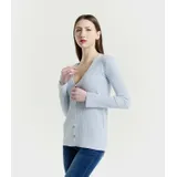 Pullover Pullover Donna Primavera/Estate Made in Italia Quotidiano Colore Unico Standard — foto 3