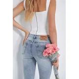 Jeans(D) Genere Jeans Bootcut Donna Quattro stagioni Made in Cina Quotidiano Colore Unico Standard — foto 4