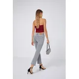 Jeans(D) Genere Jeans Bootcut Donna Quattro stagioni Made in Cina Quotidiano Colore Unico Standard — foto 4