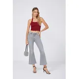 Jeans(D) Genere Jeans Bootcut Donna Quattro stagioni Made in Cina Quotidiano Colore Unico Standard — foto 3