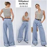 Jeans(D) Genere Jeans Larghi Donna Quattro stagioni Made in Cina Tempo libero Colore Unico Standard — foto 1