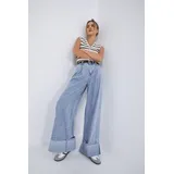 Jeans(D) Genere Jeans Larghi Donna Quattro stagioni Made in Cina Tempo libero Colore Unico Standard — foto 3