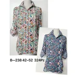 Camicie(D) Genere Camicetta Camicia Donna Primavera Made in Cina Quotidiano Vari Colori Standard Fiori Tessuto — foto 1