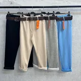 Pantaloni(D) Genere Pantaloni Donna Primavera Made in Italia Quotidiano Colore Unico Standard — foto 1
