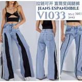 Jeans(D) Genere Jeans Larghi Donna Quattro stagioni Made in Cina Tempo libero Colore Unico Standard — foto 1