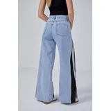 Jeans(D) Genere Jeans Larghi Donna Quattro stagioni Made in Cina Tempo libero Colore Unico Standard — foto 5