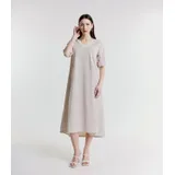 Vestito di maglia a righe — foto 1