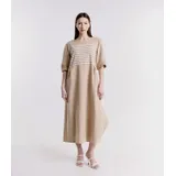 Vestito di maglia a righe — foto 1