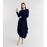 Vestito di maglia a monocolore — foto 5