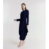 Vestito di maglia a monocolore — foto 3
