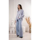 Camicie(D) Genere Camicia Donna Primavera Made in Cina Tempo libero Vari Colori Curvy(taglie forti) Scozzese — foto 3