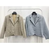 Giacche(D) Genere Giacca Blazer Giacca Donna Primavera/Estate Made in Italia Vari Colori Scozzese — foto 1
