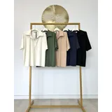 T-Shirt & Top(D) Genere T-Shirt Donna Primavera/Estate Made in Italia Quotidiano Colore Unico — foto 1